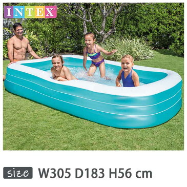 INTEX(インテックス)長方形ファミリープールFS305P【 305 × 183 × 56 cm】Swim Center Family Pool 58484 正規品