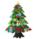 クリスマスツリー フェル DIY クリスマスオーナメント 壁掛け クリスマス飾り おもちゃインテリア 33個フェルトペンダント入りセット 贈り物 子供用