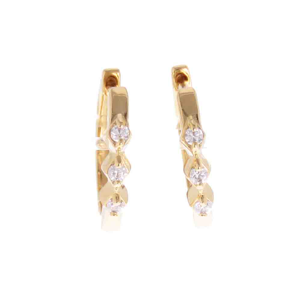 ピアス レディース K10 k18 pt900 フープピアス ダイヤモンド rapinesu-55533