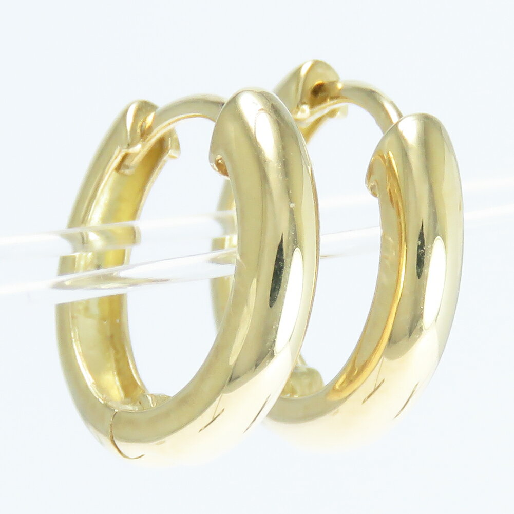 フープ ピアス 地金 K10 K18 2×11 中折れ式 シンプルrapinesu-6821