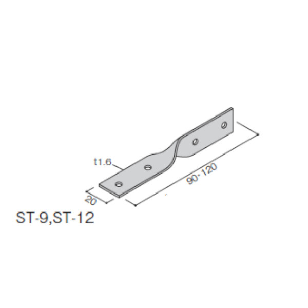 BXカネシン ひねり金物 ST-12 BX-101011