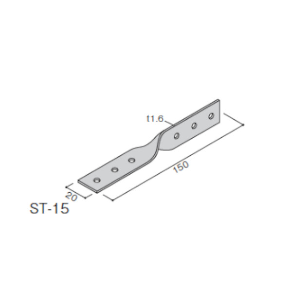 BXカネシン ひねり金物 ST-15 BX-101021