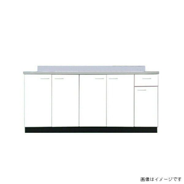 ドルフィン Bシリーズ ブロックキッチンBN 2554 間口180cm 奥行55cm【大阪府限定販売商品】 左水槽 ライト木目 BN1800L