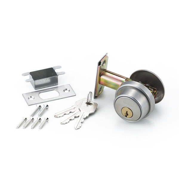 ハイロジック シリンダー本締錠 60mm 3本キー ステンレス G-168