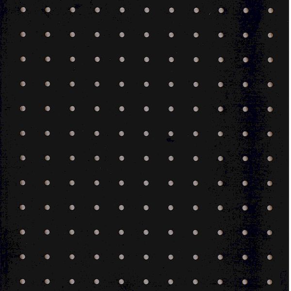 クトク レインボーカラーMDF 有孔ボード 3x6サイズ ブラック(BK) RUM-18BK