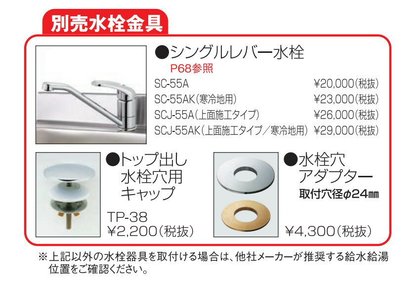 マイセットベーシックハイトップトップ出し流し台M2-75DS木目ホワイト間口75cm配達区域限定
