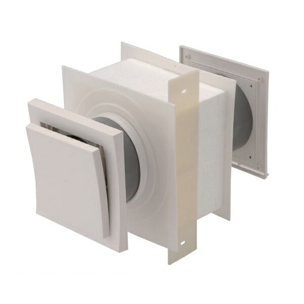 【11月はエントリーでP10倍】 日本住環境 スクウェアフロー AF(1個)ブラック 自然給気口 φ100 オールセット+フードルーバー付 1個入 I-SQAF...