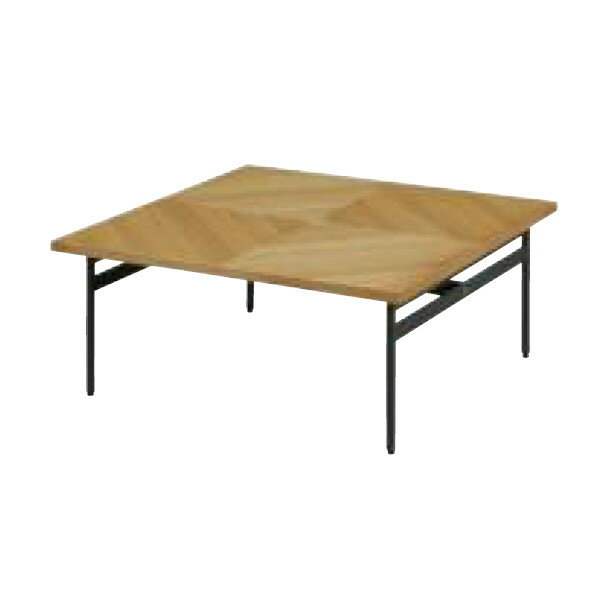 サンコウ プリランテ スチール脚 80センターテーブル クロス柄（2.1才） ナチュラル 0038385