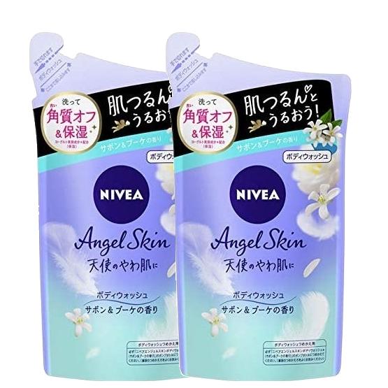 ニベア エンジェルスキン ボディウォッシュ サボン&ブーケの香り 詰め替え 360ml×2個セット