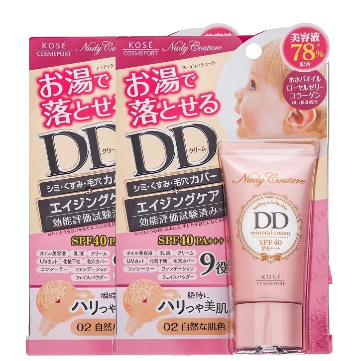 コーセー コスメポート ヌーディクチュール ミネラル DDクリーム 02 自然な肌色 30g×2個セット