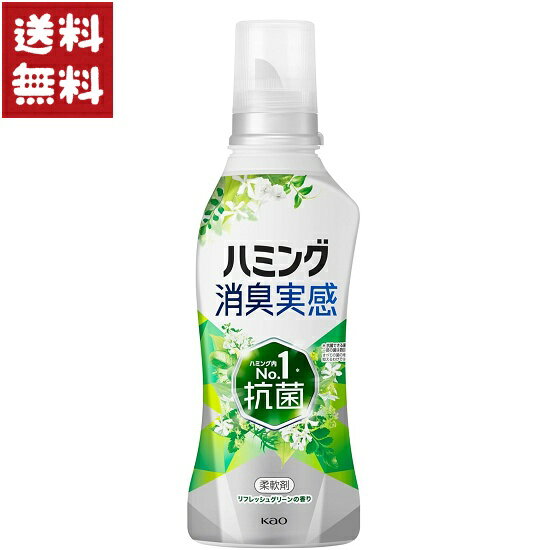 花王 ハミング消臭実感 リフレッシュグリーンの香り 柔軟剤 本体 510ml