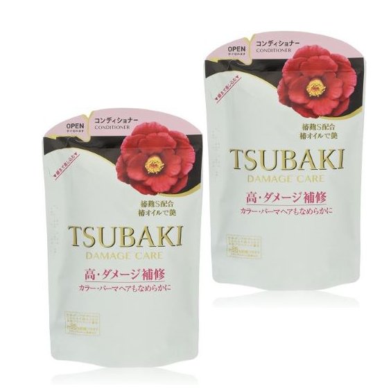 TSUBAKI ダメージケア コンディショナー 詰め替え 345ml×2袋セット