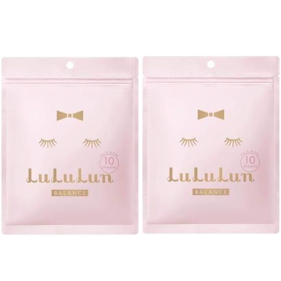 Lululun ピンクのルルルン フェイスマスク バランス潤いタイプ 10枚入り×2個セットのサムネイル