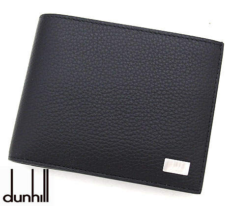 アボリティーズ dunhill ダンヒル 19F2932AV001R アボリティーズ メンズ用 小銭入れ付 二つ折り財布 ブラック L2R932A 新品 【送料無料】