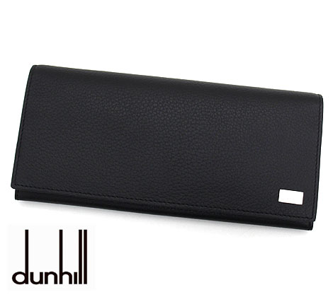 ダンヒル 革長財布 メンズ dunhill ダンヒル　19F2910AV001R　アボリティーズ　レザー　メンズ用　小銭入れ付 長財布　ブラック 【送料無料】