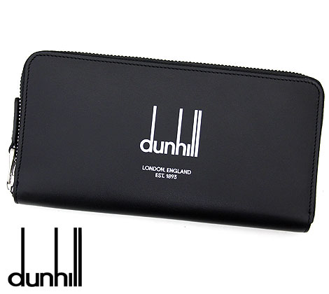 ダンヒル 長財布（メンズ） dunhill ダンヒル 22R2180DP001 LEGACY レガシー コレクション 小銭入れ付 ラウンドファスナー長財布 ブラック 新品 メンズ ギフト【送料無料】