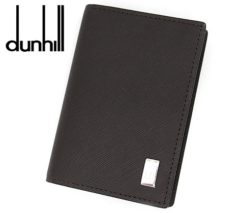 ダンヒル 名刺入れ メンズ dunhill　ダンヒル　22R2P11PS201R　プレーン　PVC　カードケース　名刺入れ　ブラウン メンズ 男性用 ギフト 【送料無料】