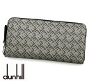 dunhill ダンヒル 24F2180LT038R シグネチャー Granite ジップ コートウォレット ブラック 小銭入れ付 ラウンドファスナー長財布 メ...