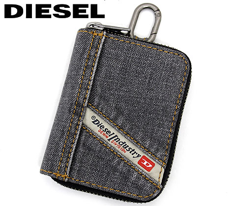 ディーゼル DIESEL ディーゼル　X08449 P4492 T8013　CLE　メンズ　6連キーケース　キーホルダー　キーリング付き　デニム　ブラック【送料無料】