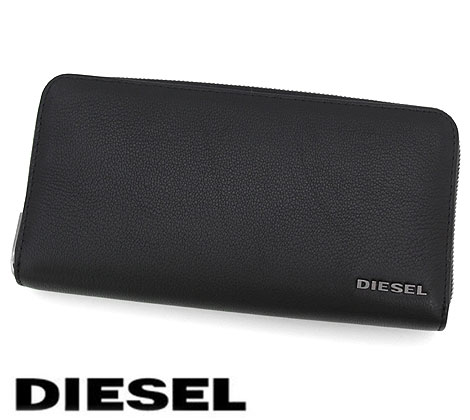 DIESEL ディーゼル　X06626 P0396 T8013　24 ZIP　メンズ　小銭入れ付　ラウンドファスナー 長財布　ブラック 【送料無料】