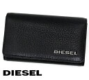 DIESEL ディーゼル　X06629 P0396 T8013　THEBEIS KEYCASE II　メンズ　6連キーケース　キーホルダー　キーリング付き　ブラック【送料無料】