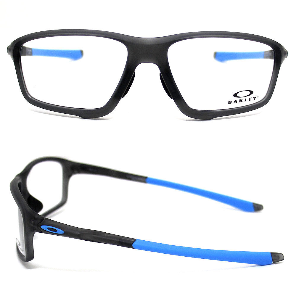 OAKLEY オークリー OX8080-0158 メガネフレーム　クロスリンク ゼロ CROSSLINK ZERO Asia Fit ローブリッジフィット 伊達メガネ サテン グレー スモーク 正規品 新品 【送料無料】