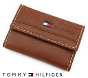 トミー ヒルフィガー キーケース TOMMYHILFIGER トミーヒルフィガー 31TL17X014 251 レザー 6連キーケース キーホルダー タン ブラウン【送料無料】