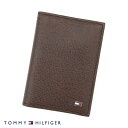 TOMMYHILFIGER　トミーヒルフィガー　31TL200031 200　レザー　名刺入れ カードケース　ブラウン　送料無料