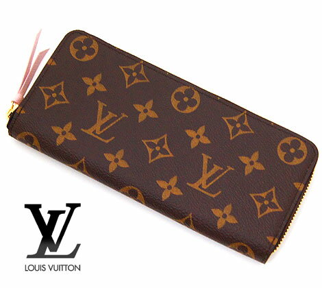 ルイヴィトン 長財布（レディース） LOUIS　VUITTON 　ルイ ヴィトン　M61298　モノグラム　ラウンドファスナー長財布　ポルトフォイユ　クレマンス　ローズ・バレリーヌ【送料無料】