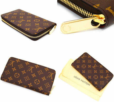 LOUIS　VUITTON 　ルイヴィトン　M41895　モノグラム　ジッピーウォレット　小銭入れ付　ラウンドファスナー長財布　フューシャ【送料無料】