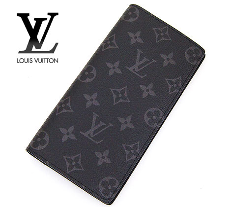 ルイヴィトン モノグラム財布（メンズ） LOUIS VUITTON ルイ ヴィトン M61697 モノグラム エクリプス ポルトフォイユ・ブラザ メンズ用 小銭入れ付 長財布 長札 新品 メンズ【送料無料】