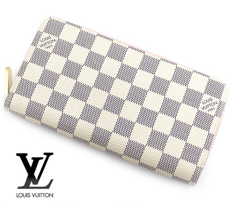 LOUIS　VUITTON　ルイ　ヴィトン　N63503　ダミエアズール　小銭入れ付き長財布　ジッピー・ウォレット　ローズバレリーヌ【送料無料】