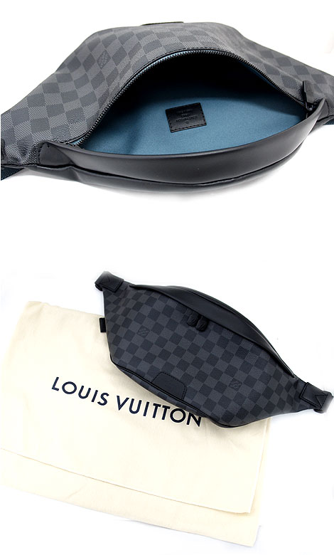 LOUIS　VUITTON　ルイ ヴィトン　N40187　ダミエ・グラフィット　ディスカバリー・バムバッグ　ショルダーバッグ　ボディバッグ【送料無料】