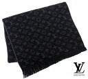 ルイ・ヴィトン LOUIS VUITTON ルイヴィトン M70520 エシャルプモノグラム クラシック ノワール メンズ マフラー スカーフ ブノワール 新品 専用BOX付【送料無料】