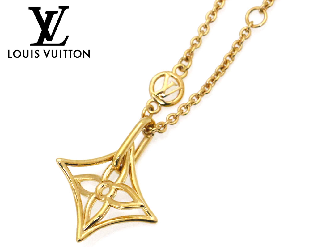 ルイヴィトン ネックレス（レディース） LOUIS　VUITTON　ルイヴィトン　M00980　ネックレス・LV ツイッギー ポインテッド フラワー　ネックレス　ペンダント　アクセサリー　ゴールド　レディース　ギフト　プレゼント【送料無料】