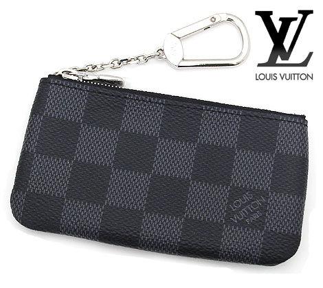 ルイヴィトン LOUIS VUITTON ルイ ヴィトン N60155 ダミエ・グラフィット ポシェット・クレ キーリング付 コインケース 新品 メンズ ギフト 人気【送料無料】