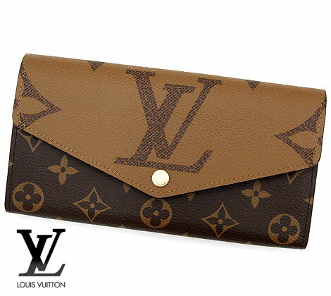 LOUIS　VUITTON　ルイヴィトン　M80726　モノグラム　モノグラム・ジャイアント リバース　ポルトフォイユ・サラ　小銭入れ付長財布【送料無料】