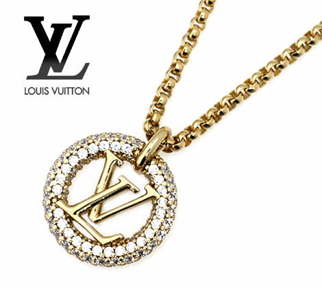 ルイヴィトン ネックレス（レディース） LOUIS VUITTON ルイヴィトン M00759 コリエ・ルイーズ バイ ナイト ネックレス ペンダント アクセサリー ゴールド ストラス 新品【送料無料】