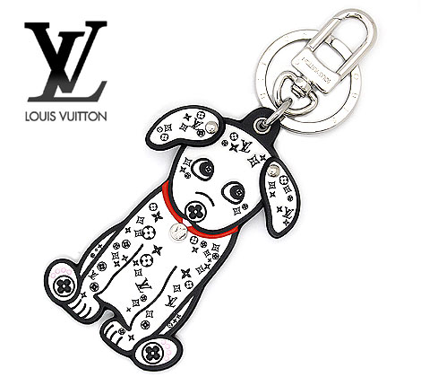 ルイヴィトン キーリング ビジュー サックドッグ 犬 バッグチャーム