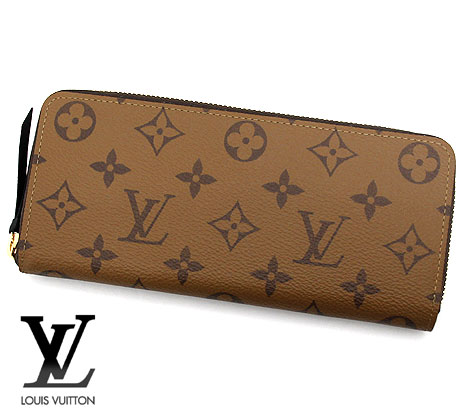 LOUIS　VUITTON 　ルイ ヴィトン　M82336　モノグラム ・リバース　ポルトフォイユ　クレマンス　ラウンドファスナー長財布【送料無料】