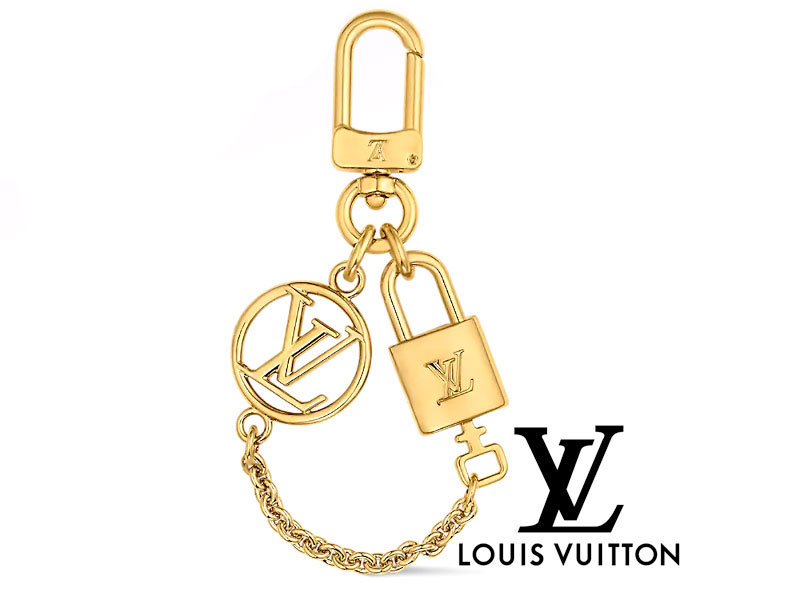 ルイヴィトン キーホルダー（レディース） LOUIS VUITTON ルイ ヴィトン M01555 マイクロチャーム・LV パドロック キーリング キーホルダー バッグチャーム 新品 ギフト 日本限定【送料無料】