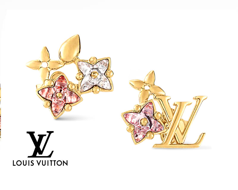 LOUIS VUITTON ルイ ヴィトン M00786 ピアス・ピュス ルルグラム ストラス アクセサリー ピアス ゴールド レディース 新品 ギフト 箱付 【送料無料】