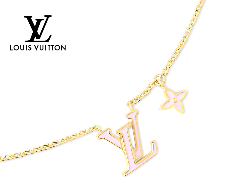 LOUIS VUITTON ルイヴィトン M01215 ネックレス・LV アイコニック エナメル ペンダント アクセサリー ゴール 新品【送料無料】