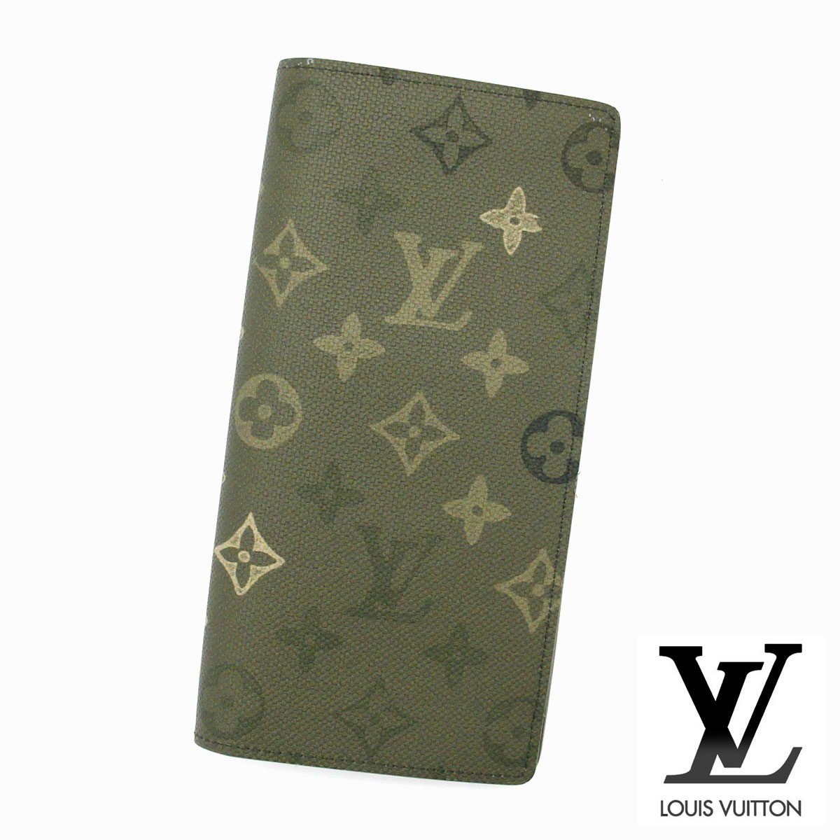 LOUIS VUITTON ルイヴィトン M27055 モノグラム・サープラス ポルトフォイユ・ブラザ 小銭入れ付 長財布 カーキ 新品 メンズ ギフト【送料無料】のサムネイル