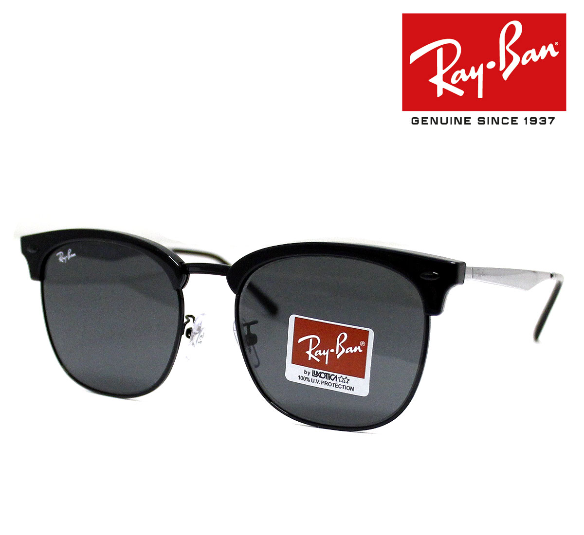 Ray Ban レイバン RB4418D 673487 56　サングラス ブロー ブラック ダークグレー メンズ レディース ユニセックス 正規品 