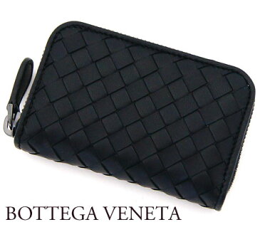 BOTTEGA VENETA 　ボッテガヴェネタ　イントレチャートコインケース　牛革　ブラック　114075 V4651 1000【送料無料】【05P03Dec16】