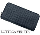 BOTTEGA VENETA ボッテガヴェネタ 510643 V4651 4013 イントレチャート ラウンドファスナー長財布 カーフレザー トルマリン 【送料無料】