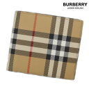 BURBERRY　バーバリー　8065636　A7026　小銭入れ付　二つ折り財布 　チェック　アーカイブベージュ メンズ 男性用 ギフト プレゼント 【送料無料】