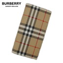 バーバリー 二つ折り財布 メンズ BURBERRY　バーバリー　8065640 A7026　長財布　小銭入れ付き 　チェック　アーカイブベージュ　メンズ 男性用 二つ折り長財布　ギフト プレゼント 【送料無料】