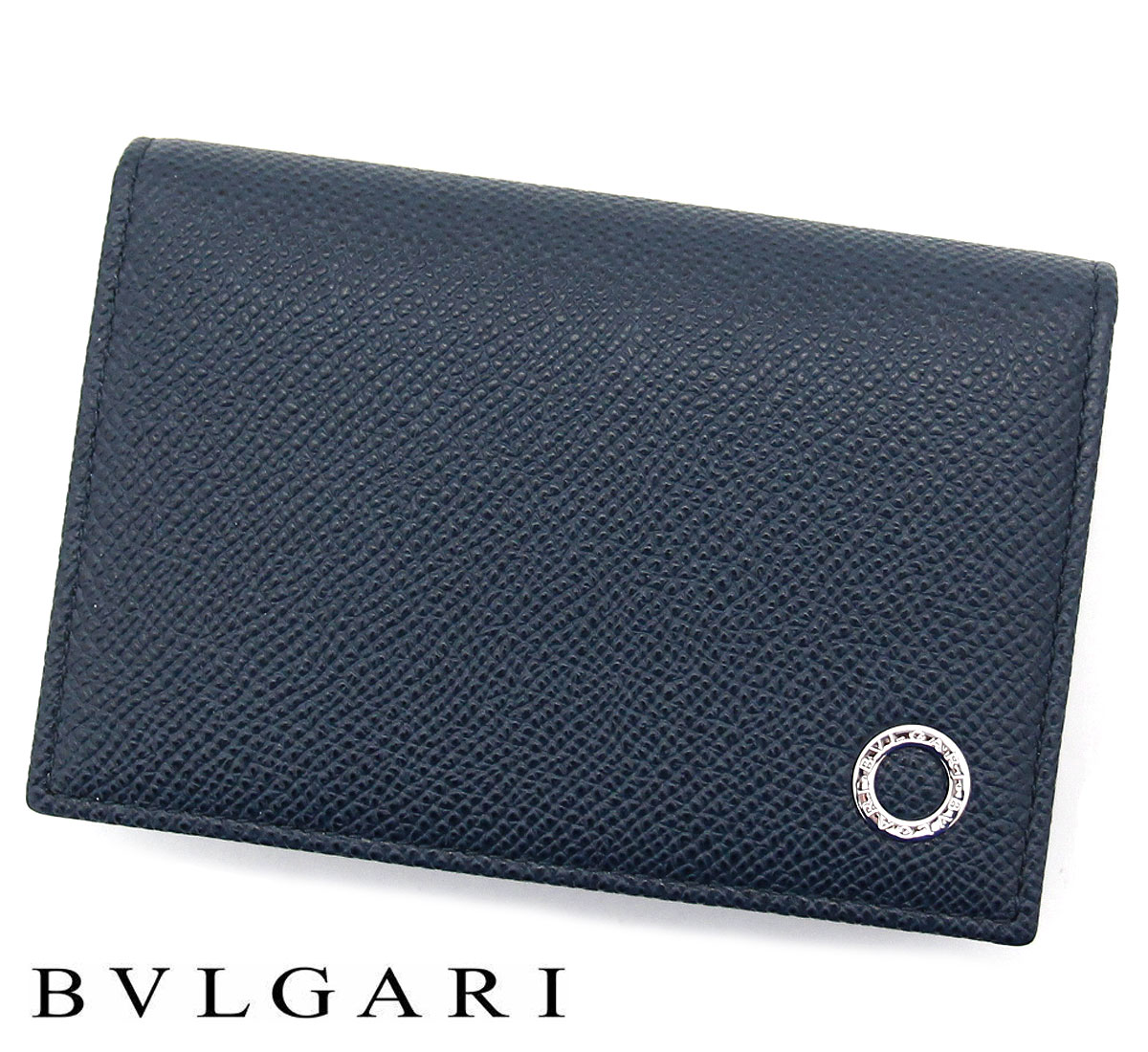 ブルガリ 名刺入れ（メンズ） BVLGARI ブルガリ 280299 BB Manブルガリ・ブルガリ マン カードケース 名刺入れ カードホルダー デニムサファイア ブルー メンズ 新品 ギフト【送料無料】